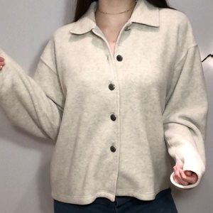 Ouray Sportswear Creamy Fleece Sweater Jacket Top